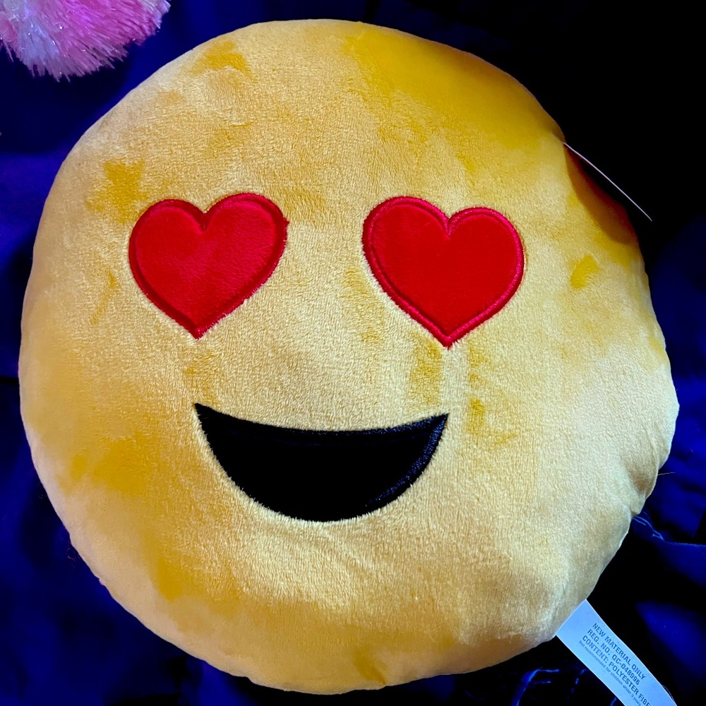 Heart Eyes Emoji Pillow